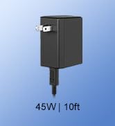 Charger for Nintendo Switch, 45W AC Adapter Fast Charging with 10ft Detachable USB C Cable, Compa...