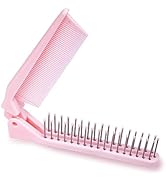 RHOS Portable Travel Mini Hair Brush - Compact Foldable Double-Headed Detangling Comb for Purse, ...