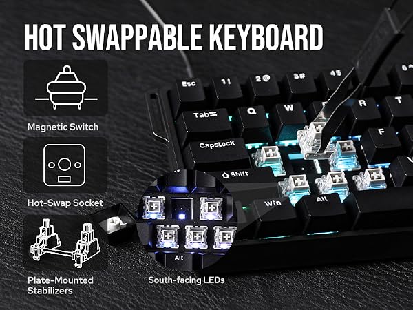 magnetic gaming keyboard