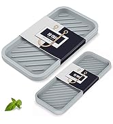 Silicone Soap Tray,EG-SIPRO Thicker Multipurpose Kitchen Sink Tray Bathroom Counter Tray Sponge H...