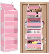SpaceHacks 1 Pack Over The Door Organizer Hanging Storage Organizers with Clear Window 40lb Large...