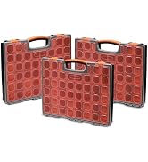 EMENTOL 3PCS Multi-Purpose Portable Organizer Box Set with 72-Removable Compartments, 3 Pieces Pr...