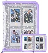 Kpop Photocard Binder, A5 Binder Album with 200 Card Slots, Photo Card Holder Book, Card Collecti...
