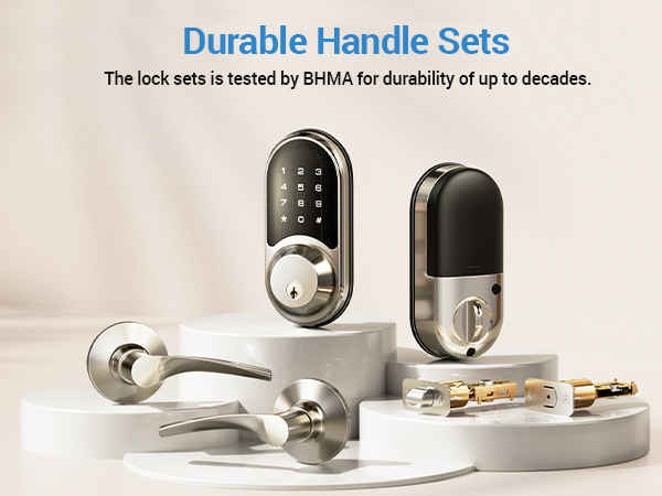 exterior door lock set with deadbolt