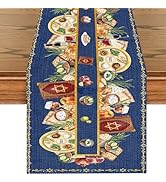 Inisajace Passover Table Runner Decorations, Passover Tablecloth Birthday Party Decor, Seasonal K...
