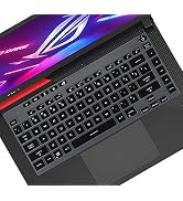 Keyboard Cover Skin for 2021 New ASUS ROG Strix G15 Gaming Laptop G513QR G513QR-ES96, 15.6" ASUS ...
