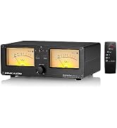 Douk Audio VU3 Dual Analog VU Meter, 2-Way Amplifier/Speaker Switch, Audio Switcher Box with DB P...