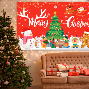 merry christmas party backdrop