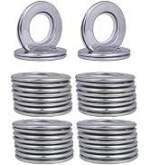 20 Pack Stainless Curtain Grommets Inner Diameter 1-9/16 inch (40mm-75mm) Stainless Steel Curtain...