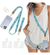 Piefly Phone Lanyard Crossbody Strap, Sea Turtle Cell Phone Lanyard for Women, Wrist Strap Wristl...