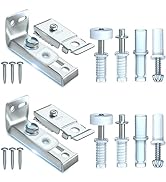 Double Bi-fold Door Hardware Kit - 2 Packs Pantry Bifold Closet Door Repair Kit for 1" to 1-3/8" ...