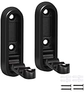 Dntorx Folding Wall Hooks, 2 Pcs Foldable Black Coat Hooks Heavy Duty Foldable Hook Bathroom Towe...