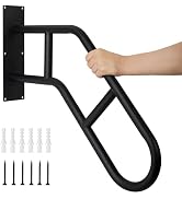 Aduanbang Hand Rails for Outdoor Steps & Elderly,U-Shape Wall Mount Stair Railing, Porch, Deck, G...