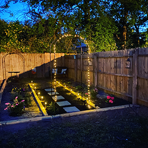 outdoor fairy lights