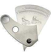 RIVERWELD Fan-shaped Welding Gauge Gage Welding Test Ulnar Inspection HJC-100 Type