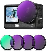 K&F CONCEPT Snap On CPL ND Filter Kit Compatible with DJI Osmo Action 6, 4 Pack CPL ND8 ND16 ND32...