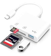 USB C SD Card Reader, 3 in 1 USB-C Memory Card Adapter with Dual Slots (SD/MicroSD) & USB 3 Port ...