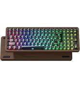 Womier Wood Creamy Keyboard with Number Pad, Wireless Gaming Keyboard-WD99 | Mechanical Keyboard ...