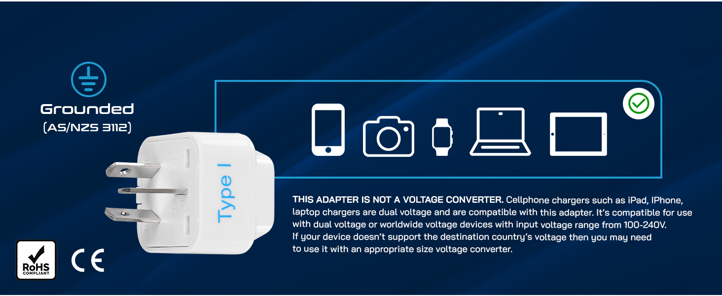 adapter for australia plug