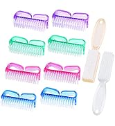 10 Pcs Handle Grip Nail Brush, Hand Fingernail Scrub Cleaning Brushes for Toes and Nails Cleaner,...