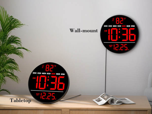 digital wall clock