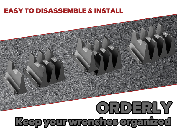 wrench organizer for tool drawer