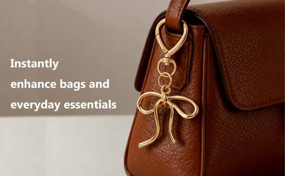 bow bag charm fashion timeless bow keychain for friedns sister family