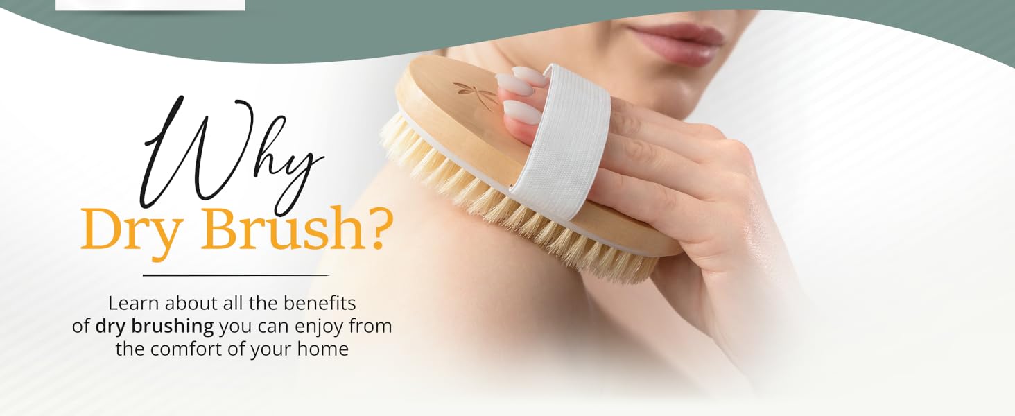 dry brushing body brush for lymphatic drainage, bath brush, dry brush, exfoliator