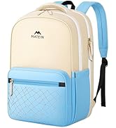 MATEIN Lightweight School Backpack, 15.6 Inch Cute Laptop Backpack with Water Bottle Pocket, Wate...