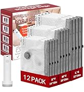 Rechargeable Wireless Pump Travel Storage Bags Set, 12 Combo (4S/4M/4L) Portable Space Saver Bags...