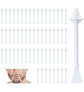 AUZEAL Nose Hair Wax Sticks, 60 Pcs Nose Wax Applicator Sticks with Disposable Spatulas, Nose Hai...