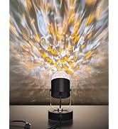 Joyzy Plug-in Dynamic Ocean Wave Table Lamp Water Ripple Night Light Projector for Room Party Chr...