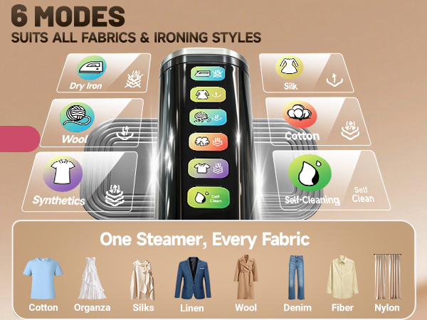 steamer & iron for clothes iron steamer large water tank travel steamer for clothes self-clean