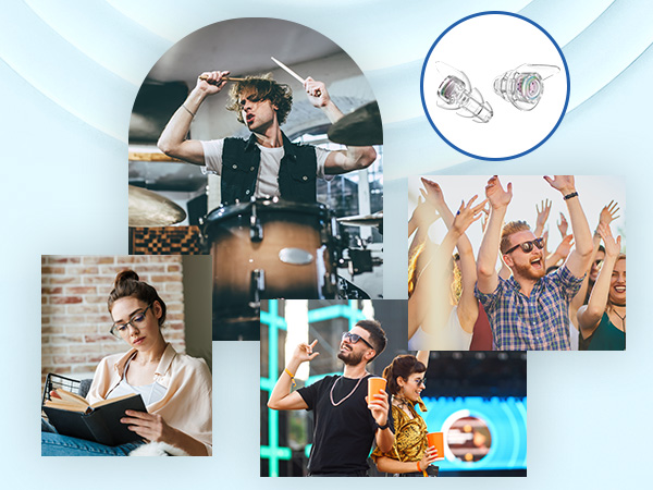 Ear plugs noise cancelling Ear plugs for noise reduction rave accessories hearprotek ear plugs