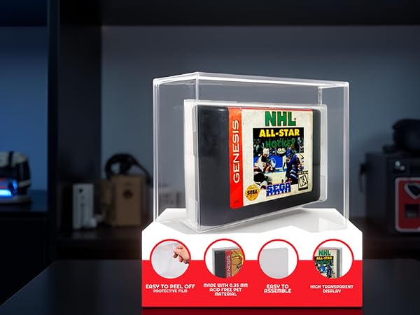 Sega Genesis cartridge case protector bulk retail bags 25 pack