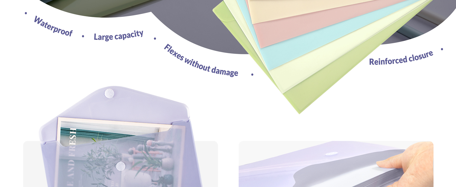 plastic pocket folders