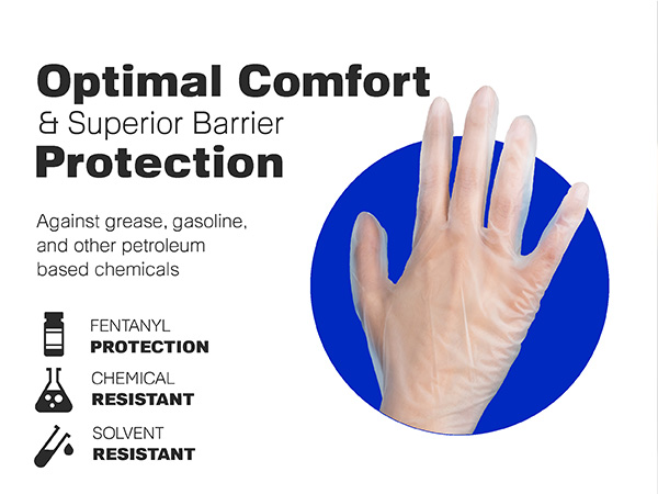Optimal Comfort vinyl gloves medium latex free gloves cleaning supplies non latex gloves