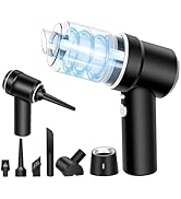 Honlibey 8Kpa Mini Handheld Vacuum Cleaner,120W High Power Cordless Car Vacuum, 2 in 1 Keyboard V...