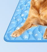 Rywell Super-Absorbent Cooling Mat for Dogs 44"x32" Arc-Chill 3.0 & Color-Changing Dog Cooling Ma...