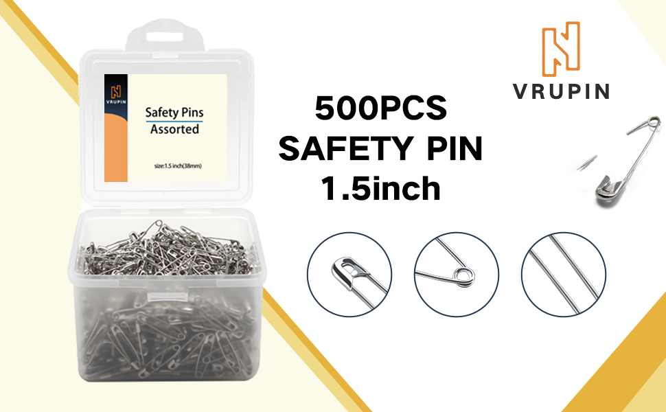 1.5 inch Safety Pins
