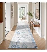 Dintszyayue 2x6 Runner Rug Nautical Beach Non Slip Washable Foldable Coastal Area Rugs for Hallwa...