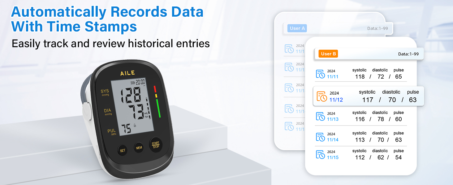 AILE blood pressure monitors for home use