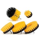 5 Pieces Drill Brush Attachments, Scrubber Brush for Drill, Power Cleaning Kit for Carpet, Car De...