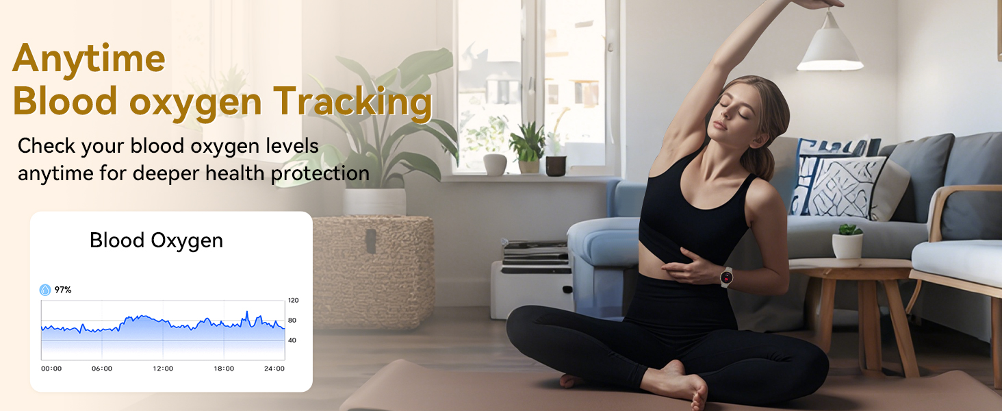 A woman wearing a watch is doing yoga on the ground for testing