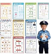 TICIAGA Kids Pretend Play Notepads - 10PCS 4x6 In Playtime Pad Included Restaurant Police Vet Doc...