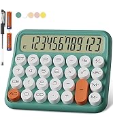 DECKLIT Battery Desk Calculator - 12 Digit Extra Large 5-Inch LCD Display, Big Buttons Easy to Pr...