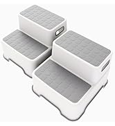 ZLMHYYM Toddler Step Stool for Bathroom Sink, 2 Pack Step Stool for Kids, Plastic Potty Training ...