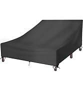 Double Chaise Lounge Cover, 420D Oxford Chaise Lounge Covers Outdoor Waterproof Protective Patio ...
