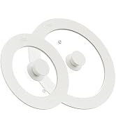 CAROTE 2 PCS Universal Silicone Lid for Pots, Pans and Skillets, Pot Lid With Heat Resistant Sili...