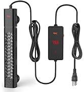 hygger 200w Aquarium Heater, Submersible Fish Tank Heater with Intelligent Temperature Control an...